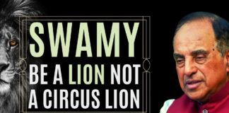 Quoting from the Bhagavad Gita, Rajya Sabha member Dr. Subramanian Swamy charts the history of Parasurama and his creation of land for Brahmins till Adi Sankara, another great from Kerala. Be like a lion, not a circus lion, exhorts Dr. Swamy. A must-watch!