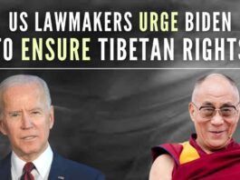 The letters suggest that Biden invite Dalai Lama to the US, as several of his predecessors have done, or meet with him in his exile home of India