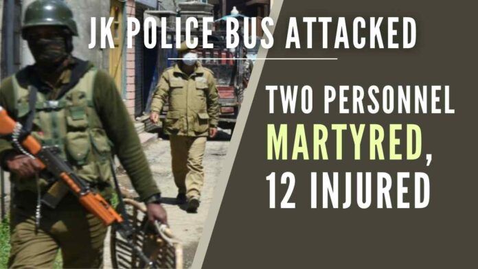 Two JKP police personnel martyred, 12 others injured