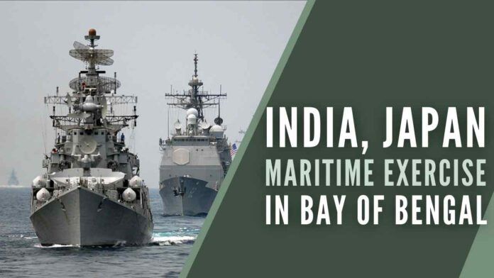 The exercise was aimed at strengthening bilateral relations, promoting defence cooperation, enhancing mutual understanding and interoperability between the two navies and sharing best practices