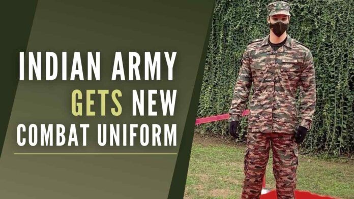 Commandos of Parachute Regiment, wearing the new uniforms, took part in the Army Day parade that was conducted at the Cariappa ground