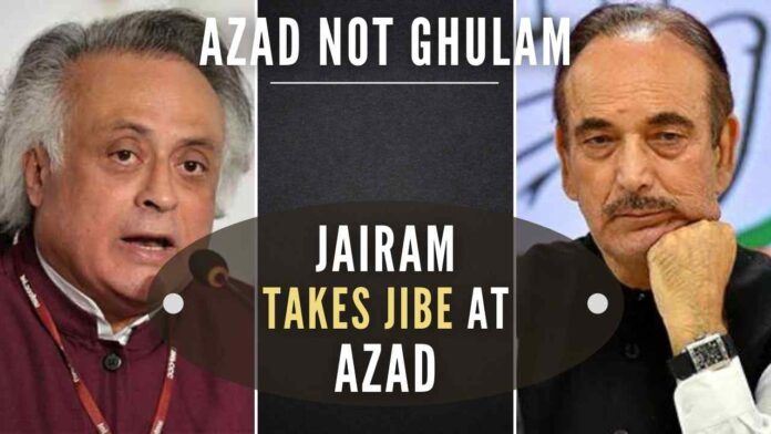 Sr Congress leader Ghulam Nabi Azad's name in the Padma lists announced on the eve of the 73rd Republic Day evoked mixed reactions from party colleagues this evening