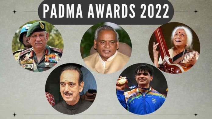 The list of Padma awards announced on the eve of Republic Day includes 4 Padma Vibhushan, 17 Padma Bhushan, and 107 Padma Shri awards