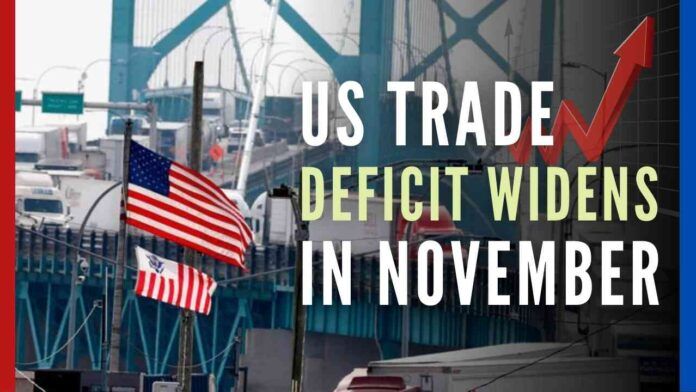 In a statement, the Department said that US exports rose by 0.2 percent to $224.2 billion in November, while imports increased by 4.6 percent to $304.4 billion, reports Xinhua news agency