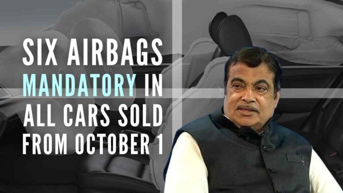 Centre has asked the automakers to provide two side airbags and two curtain airbags, to protect those seated in the rear seats, in addition to the already required two airbags for all vehicles