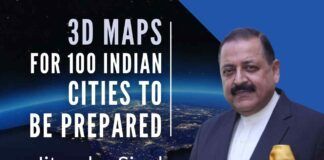Mapping Of six lakh villages under SVAMITVA scheme and pan-India 3D maps for 100 cities undertaken, which will be a game-changer for India says, Dr. Jitendra Singh