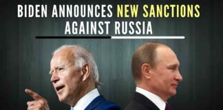 Biden however, reiterated that the sanctions were "totally defensive moves on our part. We have no intention of fighting Russia".