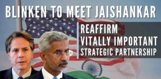 US Secretary of State Antony Blinken will meet Indian External Affairs Minister S Jaishankar to "reaffirm our vitally important strategic partnership"