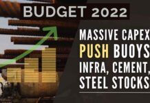 The FM fixed the outlay on capital expenditure for next year at Rs.7.5 lakh crore, sharply higher than the Rs.5.5 lakh crore budgeted for 2021-22