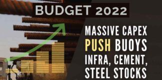 The FM fixed the outlay on capital expenditure for next year at Rs.7.5 lakh crore, sharply higher than the Rs.5.5 lakh crore budgeted for 2021-22