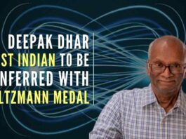 Prof Deepak Dhar to be conferred with Boltzmann Medal for his contribution in the field of statistical physics