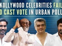 The failure of the Tamil celebrities, including megastar Rajinikanth, in voting in the elections has not gone down well with the common man