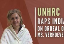 UNHRC raps India on the ordeal of Ms. Verhoeven in an Indian prison