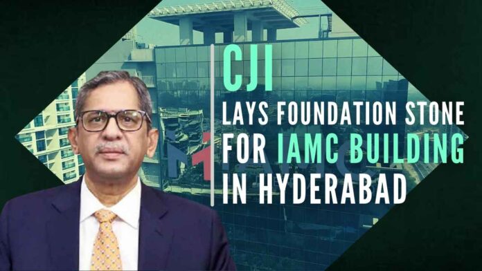 The CJI hoped that IAMC Hyderabad will emerge as an arbitration and mediation centre on par with such centres in Dubai, London, and Singapore