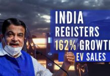 Union Minister informed the house that a total 10,95,746 electric vehicles were registered in India