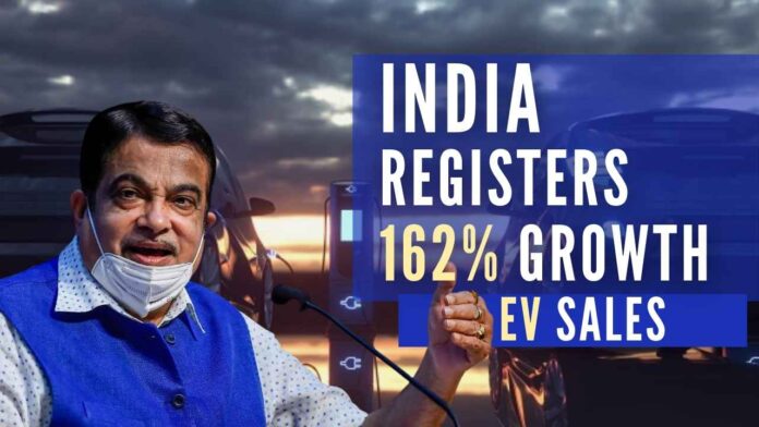 Union Minister informed the house that a total 10,95,746 electric vehicles were registered in India