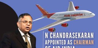 Before heading Tata Sons, Chandrasekaran was chairman of Tata Consultancy Services