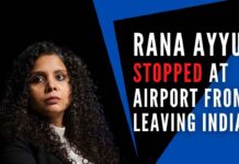 Rana Ayyub stopped at Mumbai International Airport in the wake of a Lookout Circular issued against her