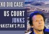 The rejection of Pakistan's contention consequently impacted on the motion to dismiss the case and was swiftly rejected by the court