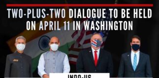 A face-to-face meeting of Rajnath Singh and Dr. Subrahmanyam Jaishankar with their respective counterparts in Washington DC on April 11