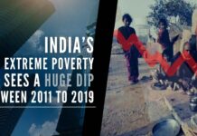 The extreme poverty count fell from 22.5% in 2011 to 10.2% in 2019 and the decline in rural areas was much higher than in urban areas