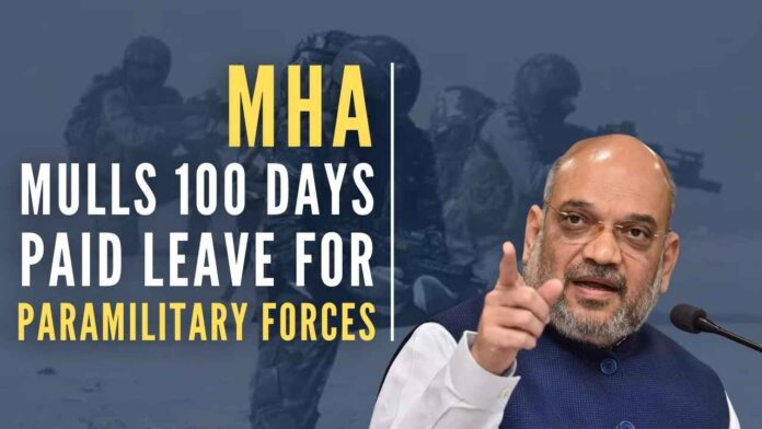The policy was announced in October 2019 by Union Home Minister Amit Shah with the aim to reduce work-related stress and enhance the happiness level of about 10 lakh jawans