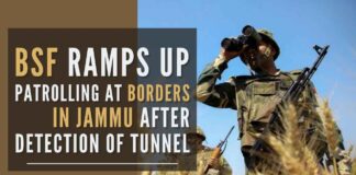 The BSF patrolling team found the opening of a cross-border tunnel in the area of Chak Faquira opposite the Samba sector