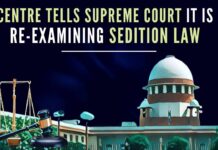 Earlier this month, the government had said that the law on sedition was well settled and did not need a relook by the Supreme Court