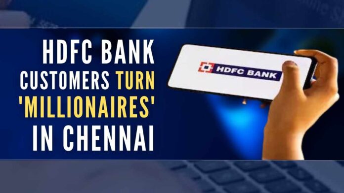 Blaming it on a technical glitch, the bank said the issue was confined to certain accounts of some HDFC Bank branches