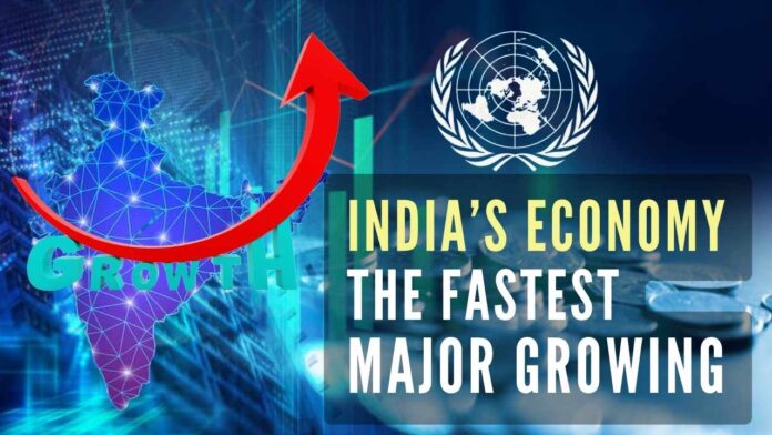India's growth contrasts with the global growth rate that is forecast at 3.1 per cent this year and the next, according to the report
