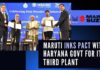 800 acre and 100-acre land was allotted to Maruti Suzuki and Suzuki Motorcycle India Private Ltd at Kharkhoda, respectively