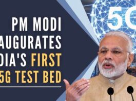 Prime Minister Modi dedicated an indigenous 5G test bed, in the form of 5Gi, to the nation during an event organized by the Telecom Regulatory Authority of India