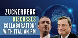 The Italian PM's office did not issue a statement about the Draghi-Zuckerberg meeting, though an official confirmed that the meeting took place