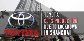 Toyota's announcements came as Shanghai is in its sixth week of an intensifying lockdown that has made it increasingly difficult for manufacturers to operate