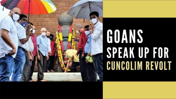 Notably, the people of Goa have been demanding for the last 20 years the inclusion of the Cuncolim revolt of 1583 against Portuguese colonial rule in the history textbooks