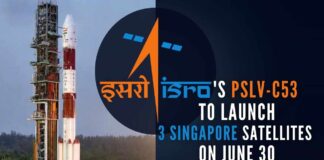 According to the ISRO, the PSLV-C53 rocket is expected to blast off from the second launch pad at the Sriharikota rocket port at 6 p.m. on June 30