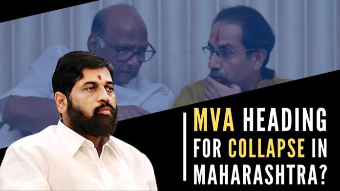 As the MVA government is in trouble, CM Uddhav Thackeray has called an urgent meeting of all Sena MLAs at noon today