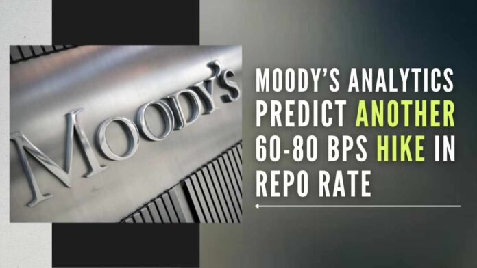 The lastest hike of 50 basis points was marginally above its expectations of a 40-basis point rate hike, Moody's said in a report