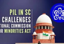 PIL states that the Act using unbridled power under S. 2(c), the Centre arbitrarily notified five communities --Muslims, Christians, Sikhs, Buddhists and Parsi-- as minority at national level
