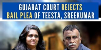 Ahmedabad Principal Judge (City Civil and Sessions Court) D.D. Thakkar rejected the bail plea of both Setalvad and Sreekumar