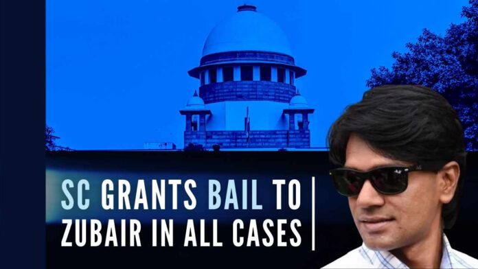 The top court said there is no justification to keep him in continued custody and subject him to endless rounds of custody. The journalist must be released by 6 pm today, the SC ordered