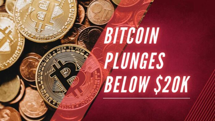 On Sunday, it was hovering around $19,975 per digital coin which is more than a 60 percent drop in its value