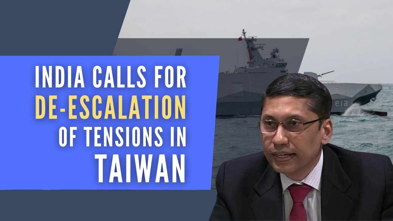 Taiwan India calls for avoiding China’s "unilateral actions" to change