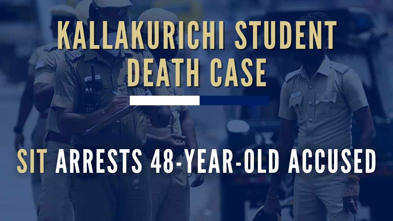 Kallakurichi student death case SIT arrests 48yearold on the run