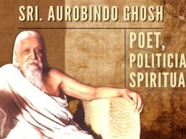 Sri. Aurobindo - An inspirational leader who rebelled against the British Empire, he led the young people of the country towards the path of spirituality