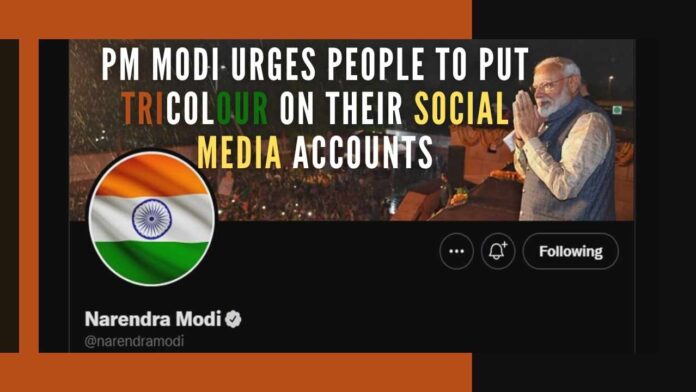 In his last Mann Ki Baat address, PM Modi urged people to put 'Tiranga' as the profile picture of their social media accounts between August 2 and 15