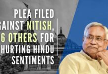A new political storm erupted in the state of Bihar after CM Nitish Kumar took a Muslim Minister from his Cabinet to Vishnupad temple in Gaya which bars entry of non-Hindus