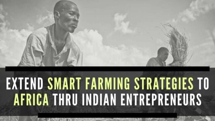 Indian govt should take the initiative and create an enabling environment for Indian entrepreneurs to invest in farming in Africa, implementing smart farming strategies