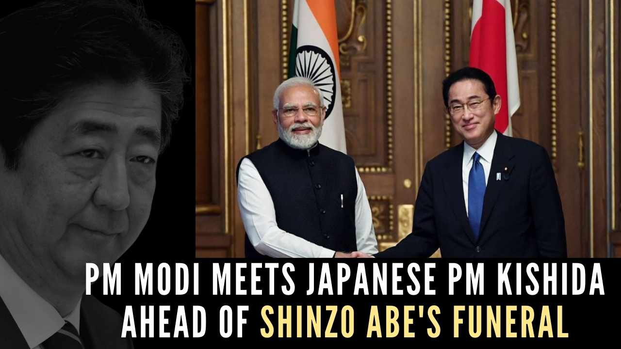 PM Modi meets Japanese PM Fumio Kishida in Japan ahead of Shinzo Abe's ...