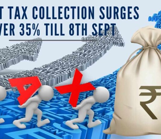 Last year, direct tax collections stood at Rs.5.29 lakh crore, which was 30.17 percent higher than the net collections for the corresponding period of the previous year